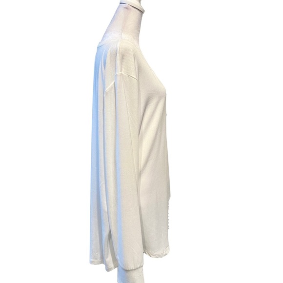 Jones New York White Long Sleeve Tunic Soft Stretch Fabric Plus Size 3X - Picture 5 of 8